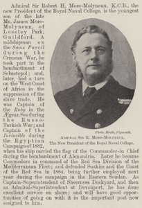 Admirał Sir R More-Molyneux, nowy prezes Royal Naval College autorstwa English Photographer