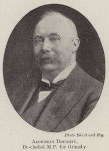 Alderman Doughty, ponownie wybrany na posła Grimsby autorstwa English Photographer