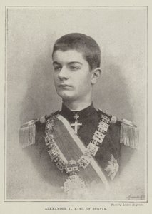 Aleksander I, król Serbii autorstwa English Photographer
