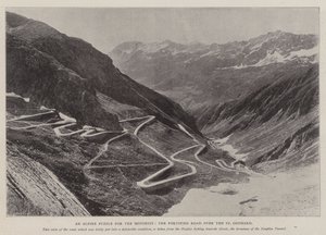 Alpejska łamigłówka dla kierowcy, droga warowna nad św. Gotardem autorstwa English Photographer