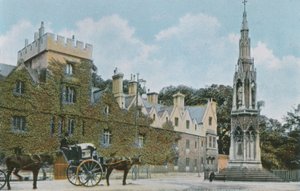 Balliol College i Pomnik Męczenników autorstwa English Photographer