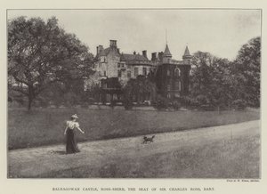 Zamek Balnagowan, Ross-Shire, siedziba Sir Charlesa Rossa, Baroneta autorstwa English Photographer