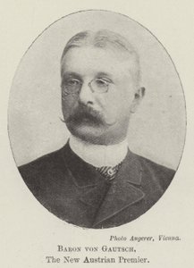 Baron von Gautsch, nowy premier Austrii autorstwa English Photographer
