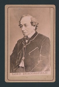 Benjamin Disraeli, wizytówka autorstwa English Photographer