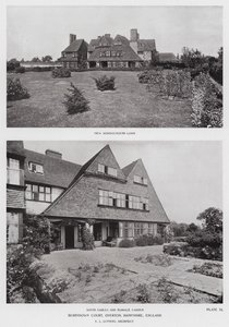 Berrydown Court, Overton, Hampshire, Anglia (zdjęcie czarno-białe) autorstwa English Photographer