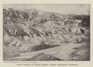 Depozyty boraksu w Monte Blanco, Funeral Mountains, Kalifornia autorstwa English Photographer