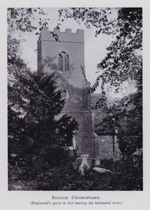 Boulge Churchyard (zdjęcie czarno-białe) autorstwa English Photographer