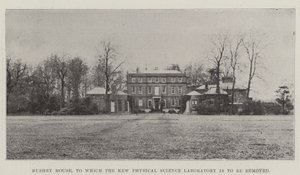 Bushey House, do którego ma zostać zniszczone Laboratorium Nauk Fizycznych Kew autorstwa English Photographer