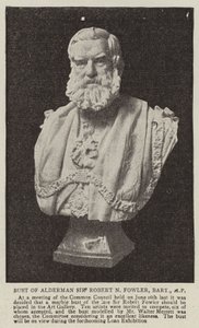 Popiersie radnego Sir Roberta N Fowlera, baroneta, posła autorstwa English Photographer