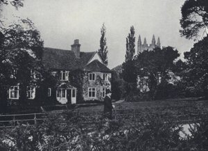 Canon Kingsley i jego dom, Eversley Rectory, Hampshire (zdjęcie czarno-białe) autorstwa English Photographer