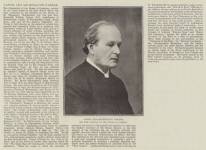 Canon i archidiakon Farrar, nowy kapelan Izby Gmin autorstwa English Photographer