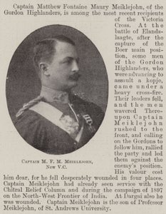 Kapitan M F M Meiklejohn, nowy VC autorstwa English Photographer