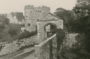 Zamek Carisbrooke, Wyspa Wight autorstwa English Photographer