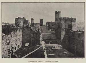 Zamek Carnarvon, Carnarvonshire autorstwa English Photographer