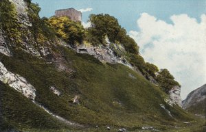 Castleton, zamek Peveril autorstwa English Photographer
