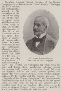 Rycerz Augustus Sindici, poeta Kampanii autorstwa English Photographer