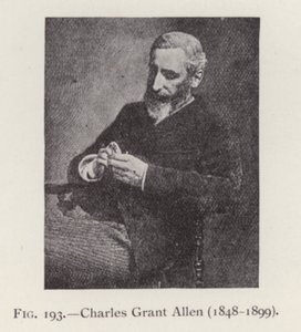 Charles Grant Allen (1848-1899), portret (zdjęcie czarno-białe) autorstwa English Photographer