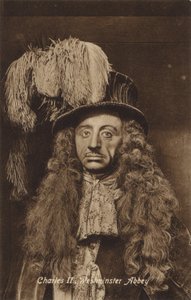 Karol II, Opactwo Westminsterskie, Londyn (zdjęcie czarno-białe) autorstwa English Photographer