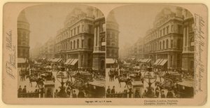 Cheapside, Londyn; obraz stereoskopowy autorstwa English Photographer