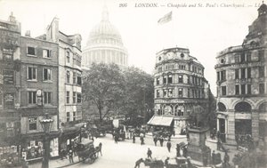 Tanieside i cmentarz St Pauls autorstwa English Photographer