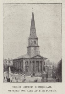 Christ Church, Birmingham, wystawiony na sprzedaż za pięć funtów autorstwa English Photographer