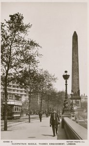 Cleopatras Needle, Thames Embankment, Londyn autorstwa English Photographer