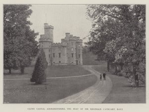 Zamek Cluny, Aberdeenshire, siedziba Sir Reginalda Cathcarta, Baroneta autorstwa English Photographer