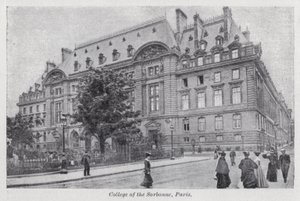Kolegium Sorbony, Paryż (zdjęcie czarno-białe) autorstwa English Photographer