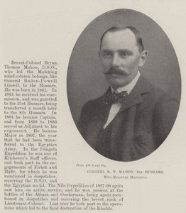 Pułkownik BT Mahon, 8. Hussars, który zwolnił Mafeking autorstwa English Photographer