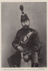 Pułkownik JKW Książę Henryk Battenberg, KG, przydzielony do Ekspedycji Ashanti autorstwa English Photographer
