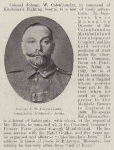 Pułkownik JW Colenbrander, dowodzący Kitcheners Scouts autorstwa English Photographer