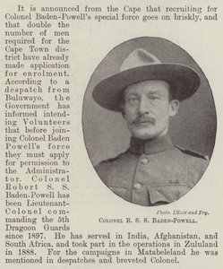 Pułkownik R S S Baden-Powell autorstwa English Photographer