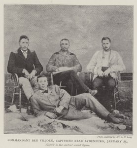 Komandor Ben Viljoen, schwytany w pobliżu Lydenburga, 25 stycznia autorstwa English Photographer
