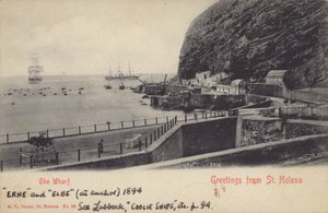 Coolie statki Erne i Elbe, St Helena autorstwa English Photographer