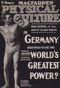Okładka magazynu Kultura Fizyczna, styczeń 1913 autorstwa English Photographer