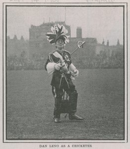 Dan Leno jako krykieta autorstwa English Photographer