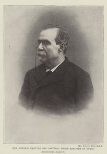 Don Antonio Canovas del Castillo, premier Hiszpanii, zamordowany 8 sierpnia autorstwa English Photographer