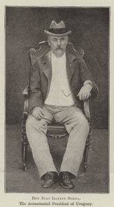 Don Juan Idiarte Borda, zamordowany prezydent Urugwaju autorstwa English Photographer