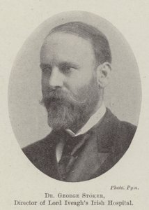 Dr George Stoker, dyrektor irlandzkiego szpitala Lorda Iveaghs autorstwa English Photographer