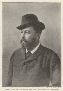 Książę Alfred Saxe-Coburg i Gotha, książę Edynburga autorstwa English Photographer