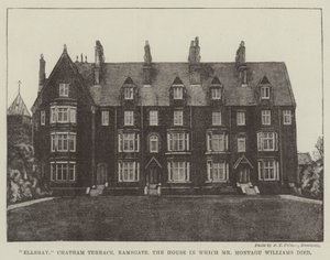 Elleray, Chatham Terrace, Ramsgate, dom, w którym zmarł pan Montagu Williams autorstwa English Photographer