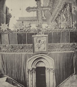Wejście do groty w Kościele Narodzenia Pańskiego, w sąsiedztwie, gdzie spotkali się Boaz i Ruth autorstwa English Photographer