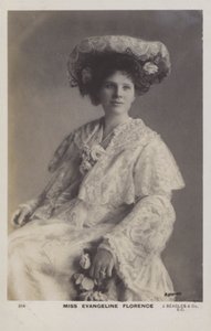 Evangeline Florence, urodzona w Ameryce brytyjska sopranistka autorstwa English Photographer