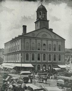 Faneuil Hall, Boston (zdjęcie czarno-białe) autorstwa English Photographer