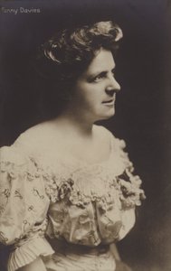 Fanny Davies, brytyjska pianistka autorstwa English Photographer