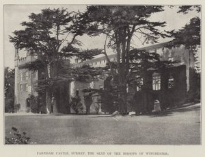 Farnham Castle, Surrey, siedziba biskupów Winchester autorstwa English Photographer