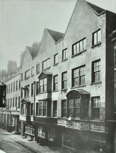 Fetter Lane, tyły Barnards Inn, City of London, 1879 autorstwa English Photographer