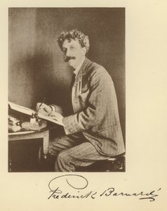 Frederick Barnard (zdjęcie czarno-białe) autorstwa English Photographer