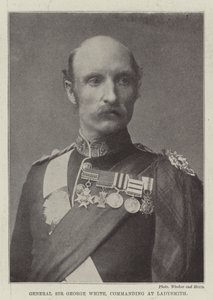 Generał Sir George White, dowodzący w Ladysmith autorstwa English Photographer