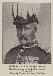 Generał Sir J Davis, KCB autorstwa English Photographer